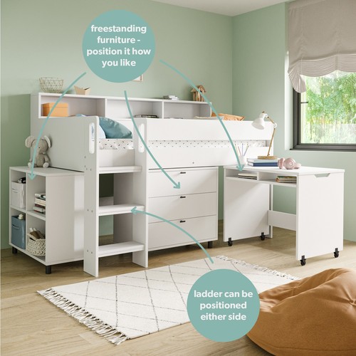 White mid sleeper cabin - sleeper,