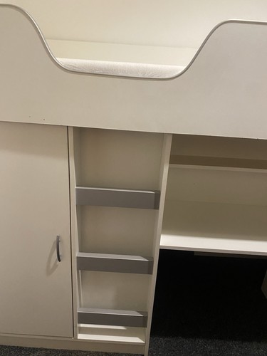 Mid sleeper bed - with, and