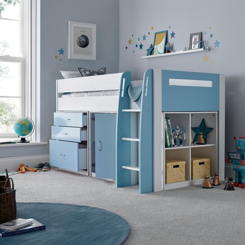Lacy blue storage mid sleeper - mid,