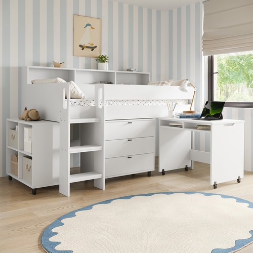White mid sleeper cabin - white,