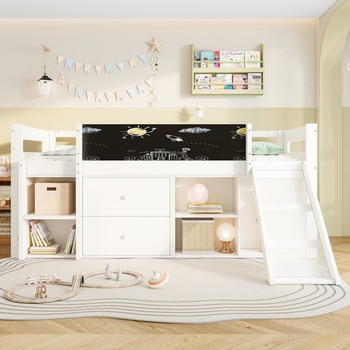 Kids cabin bed white - white, mid