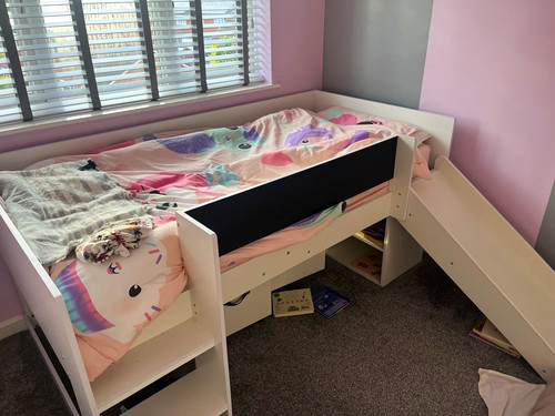 Children white wood mid - white,