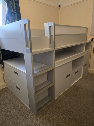 Grey mid sleeper single - grey, kids