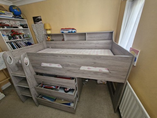 Kids mid sleeper bed - sleeper, bed,