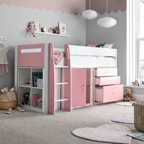 Lacy pink white - pink, &
