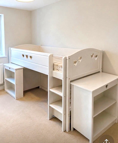 Children white painted wood - children's,