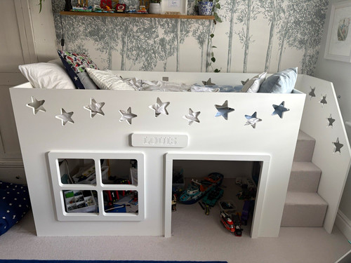 Children white painted wood - children's,