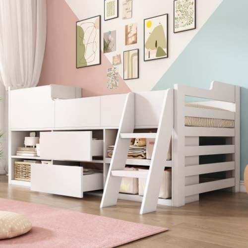 Kids mid sleeper cabin bed - sleeper,